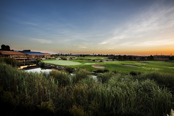 18Th Green And Clubhouse Of Lumine Lakes Course