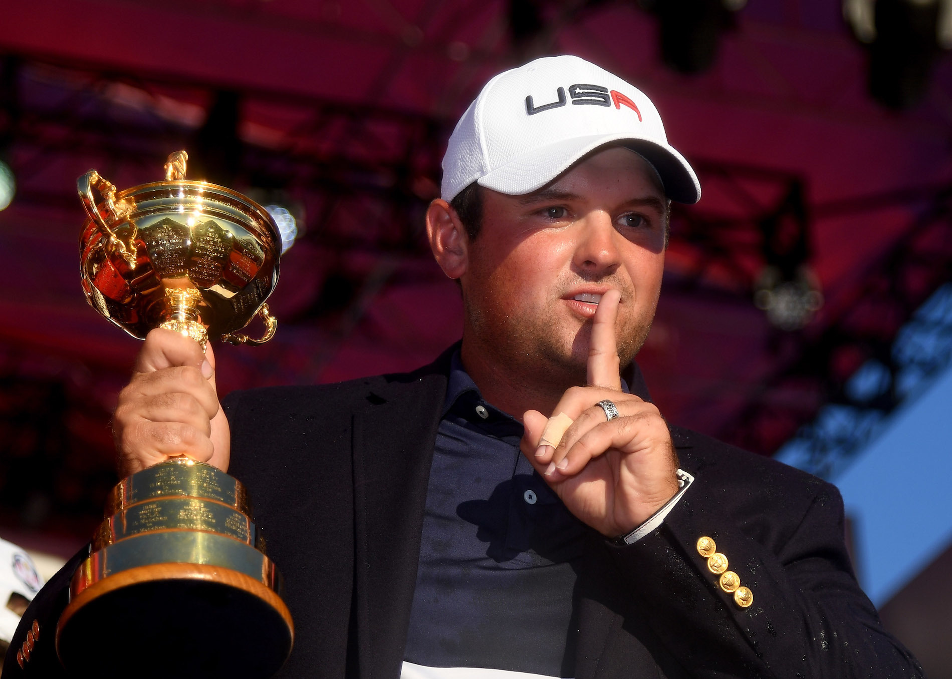 Patrick Reed spotted testing Ryder Cup inspired putter