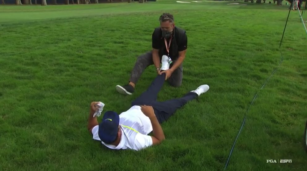 Brooks Koepka Getting Treatment