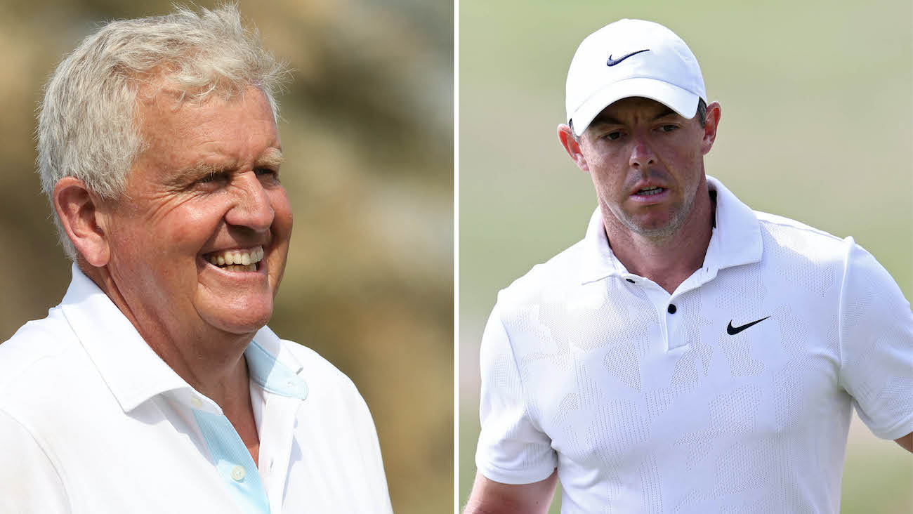 Colin Montgomerie and Rory McIlroy