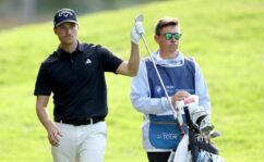 Rasmus Hojgaard caddie