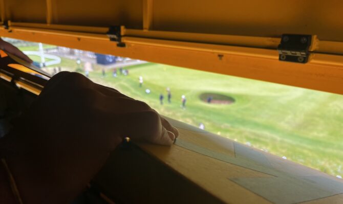 The Open yellow leaderboard