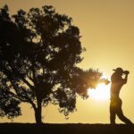 Playing golf alone