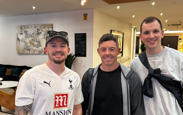Rory McIlroy Europa League final