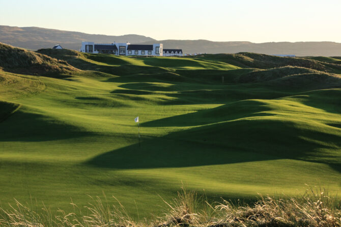 View back to the hotel across the golf course.
