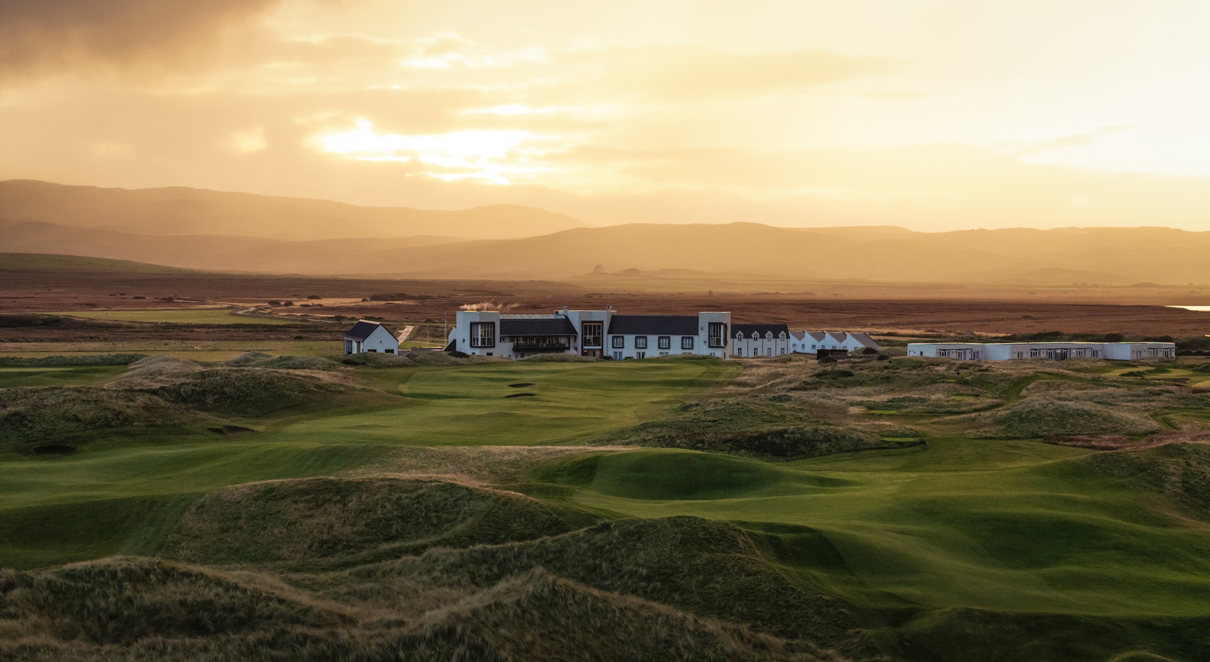 Another Place, The Machrie on Islay at sunset.