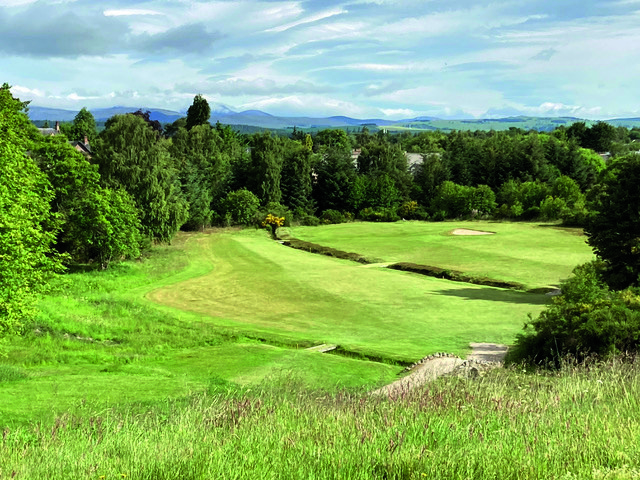 View down the hill at Muir of Ord.