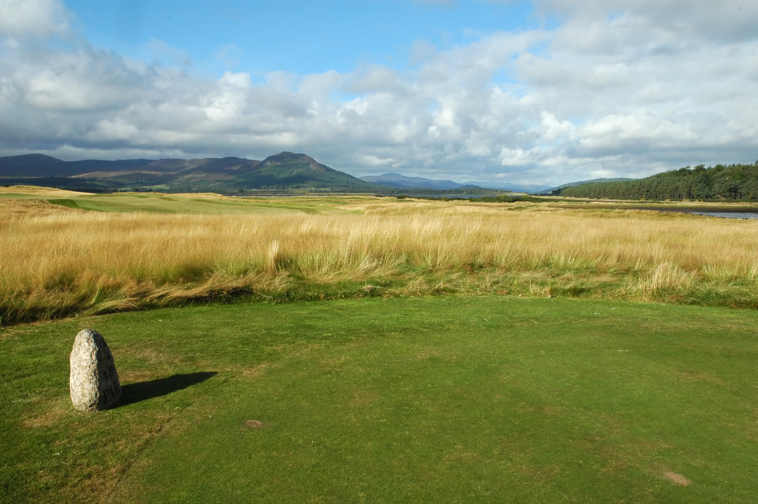 Golf hole in the Highlands