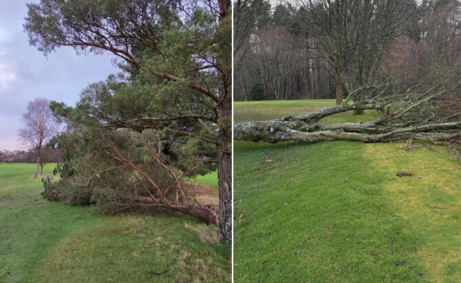 Storm Bram golf course