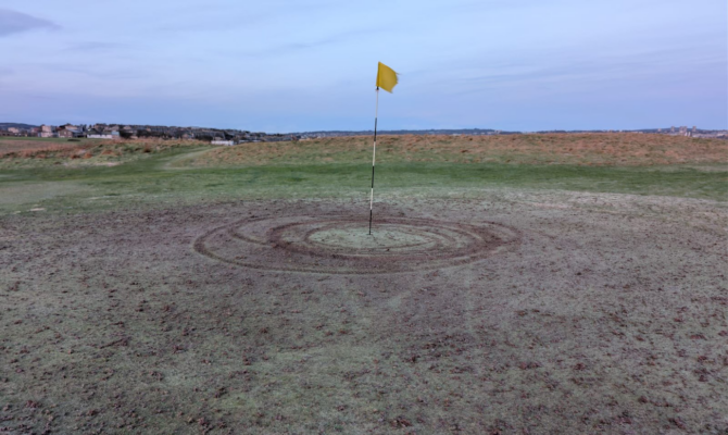 Scottish golf course vandals