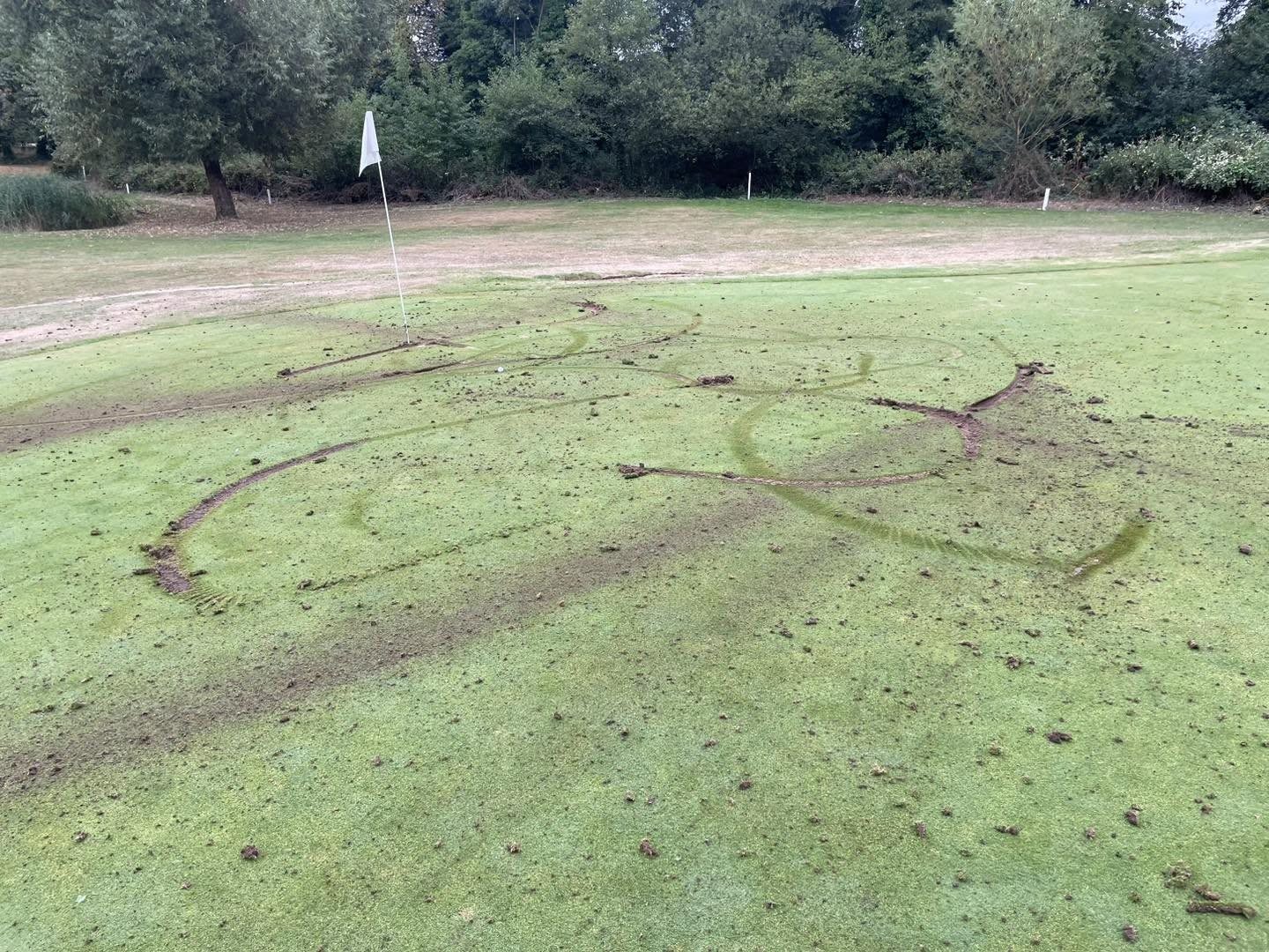 Golf club 'heartbroken' after vandal bikers cause major damage