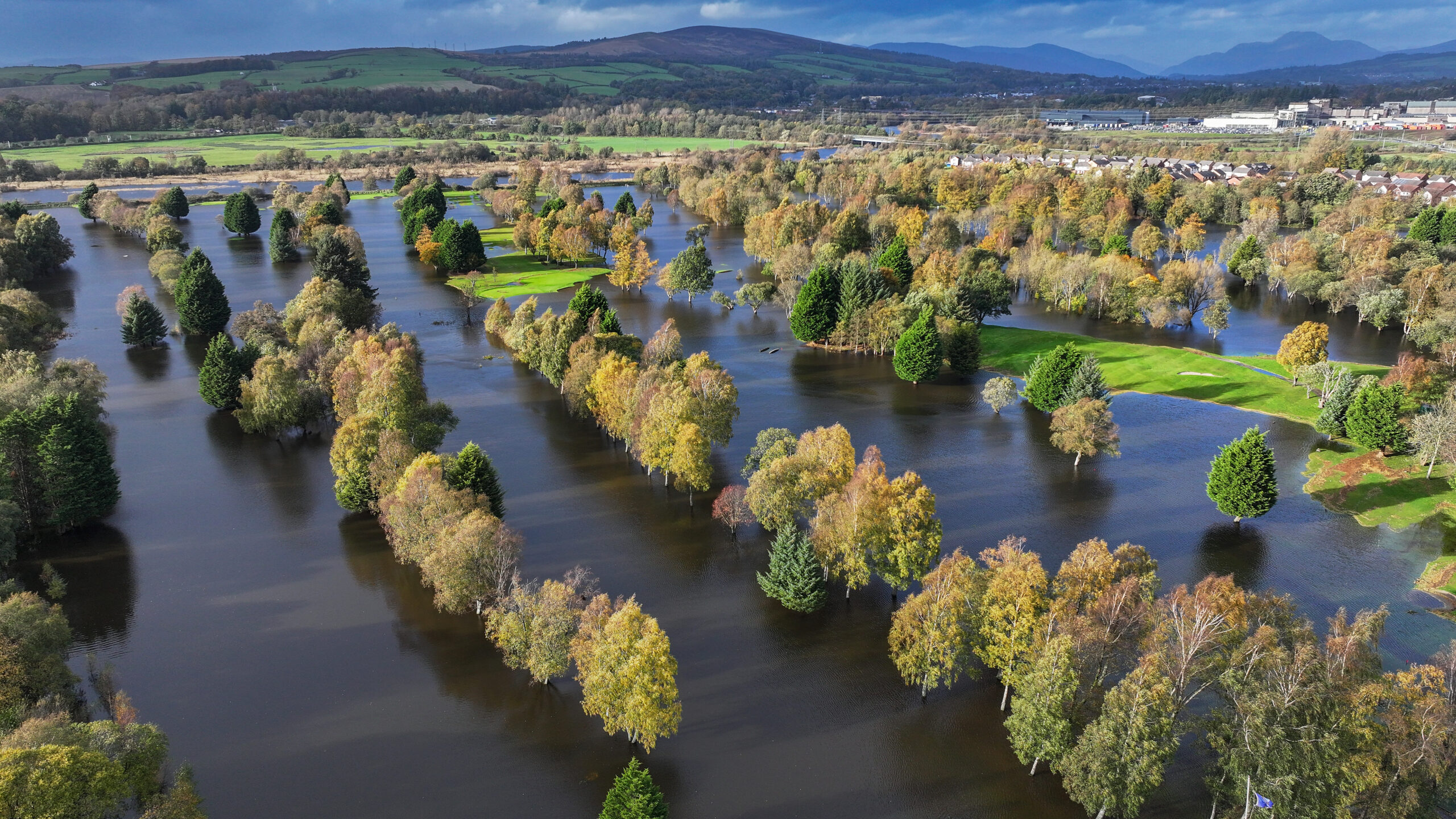 Scottish golf club 'heartbroken' after course submerged by flooding